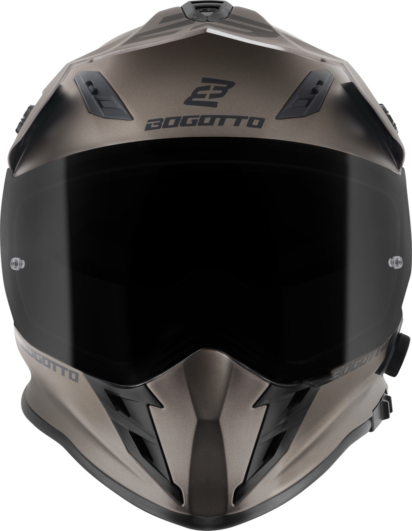 Bogotto H331 BT Bluetooth Casco Enduro Marrone opaco M Figura 4