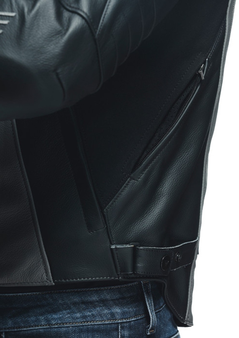 Dainese Racing 4 Blouson en cuir de moto Gris/Noir 56 Figure 4
