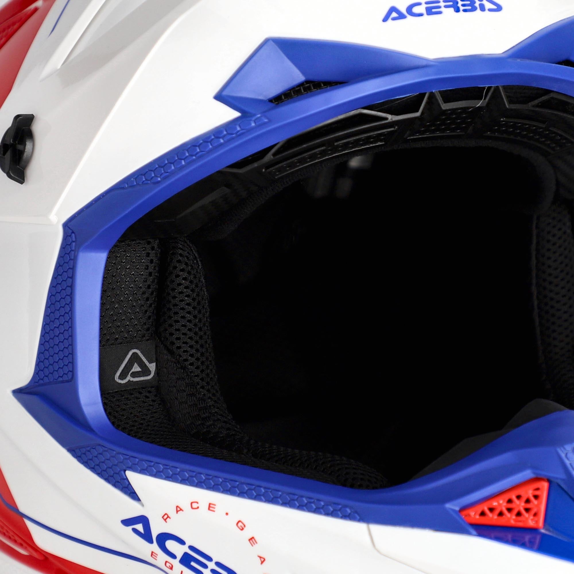 Acerbis T711 Graphic Casco da motocross bianco/rosso/blu XL (61/62) Figura 6