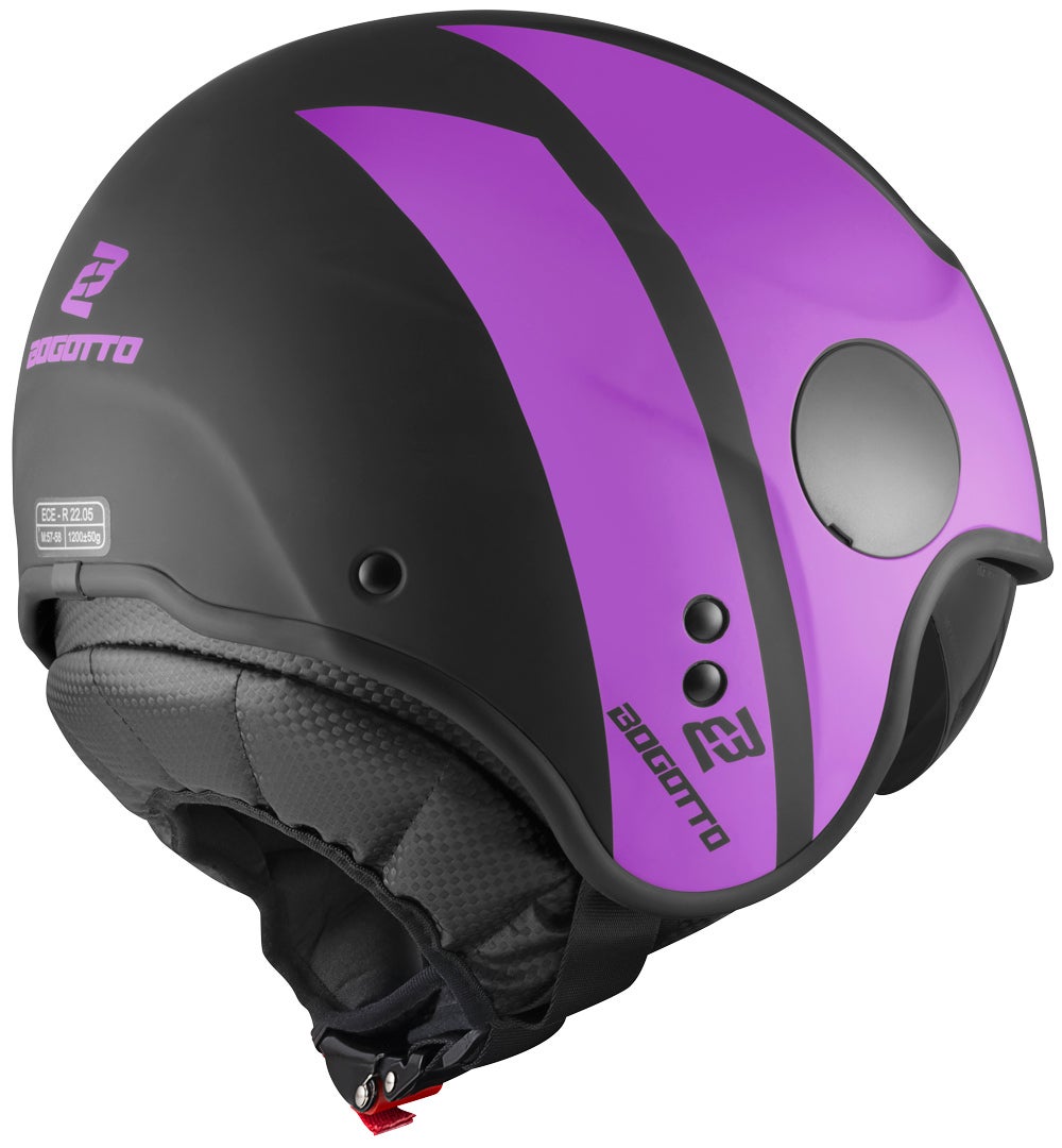 Bogotto V595 Sierra Casco Jet nero/viola 2XL Figura 2