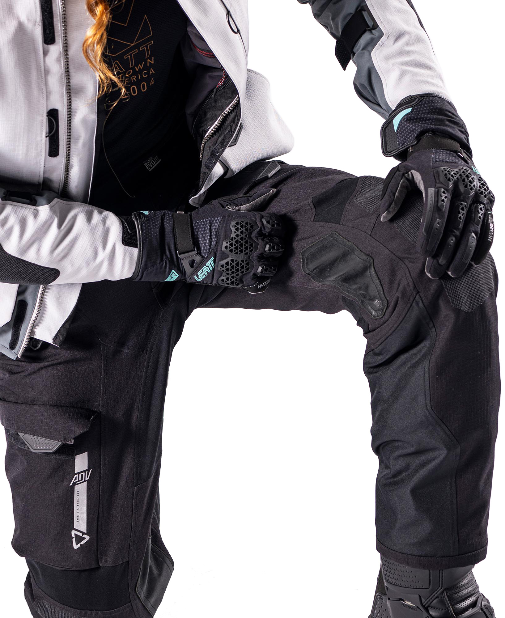 Leatt ADV DriTour 5.5 waterproof Ladies Motorcycle Textile Pants XL Figure 5