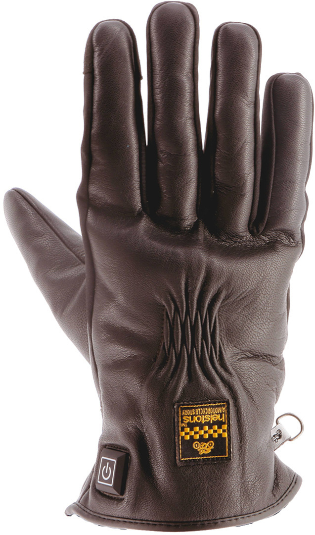 Helstons Benson heated Motorcycle Gloves dark brown 9 Figure 1