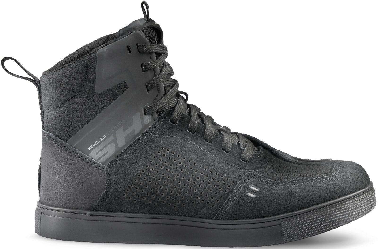 SHIMA Rebel Vented 2.0 perforerede motorcykelsko Sort 45 Figur 2