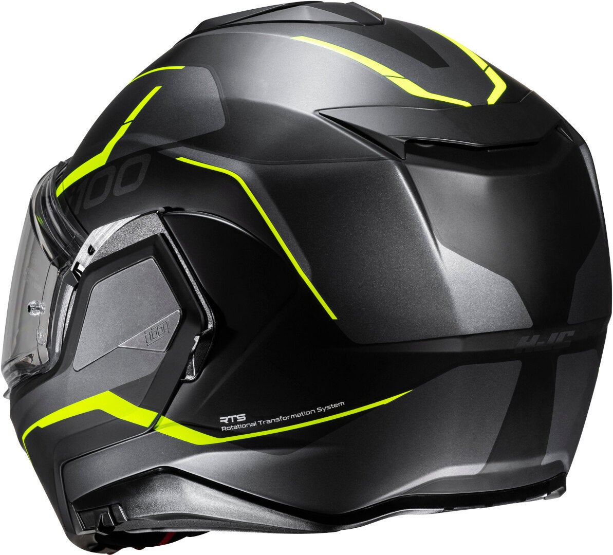 HJC i100 Lorix Helm zwart/grijs/geel XXL (62/63) Figuur 2