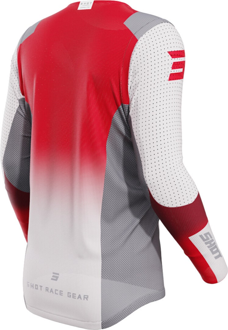 Shot Aerolite Ultima Motorcross jersey wit/rood S Figuur 2