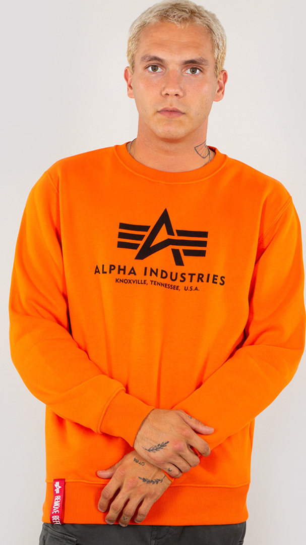 Alpha Industries Basic Sweatshirt orange S Figure 3