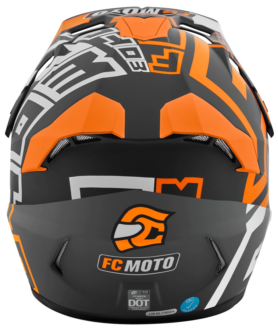 FC-Moto Merkur Flex Casco Motocross nero/bianco/rosso L Figura 6