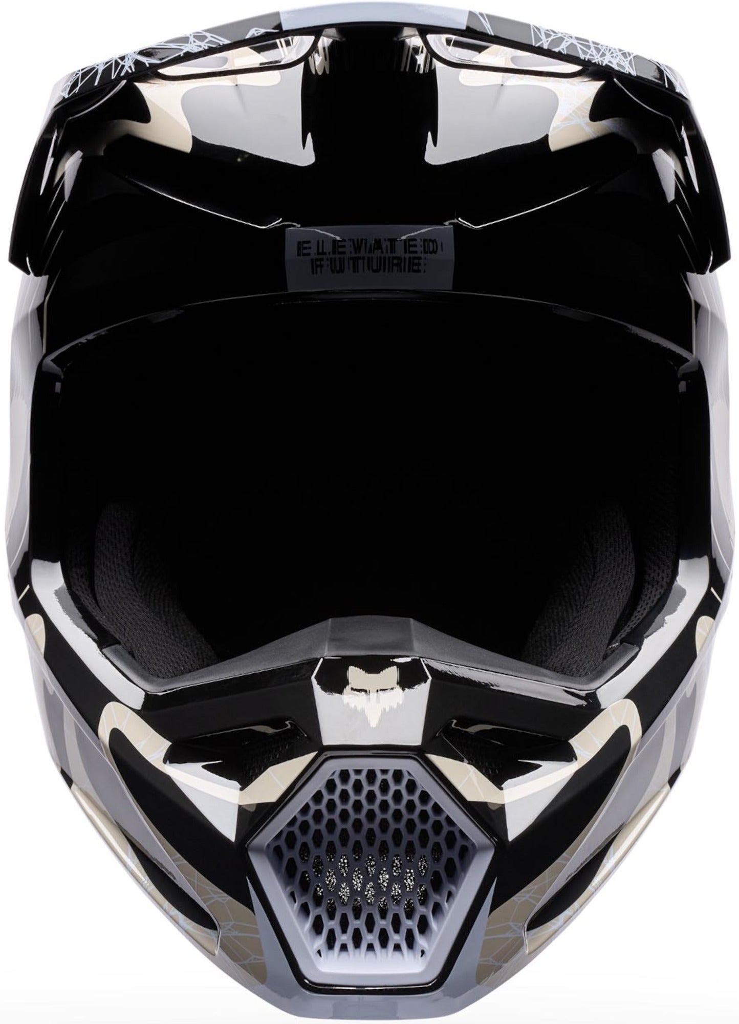 FOX V1 Diffuse Special Edition Casco da motocross giovanile nero/beige Y/L (52/53) Figura 3