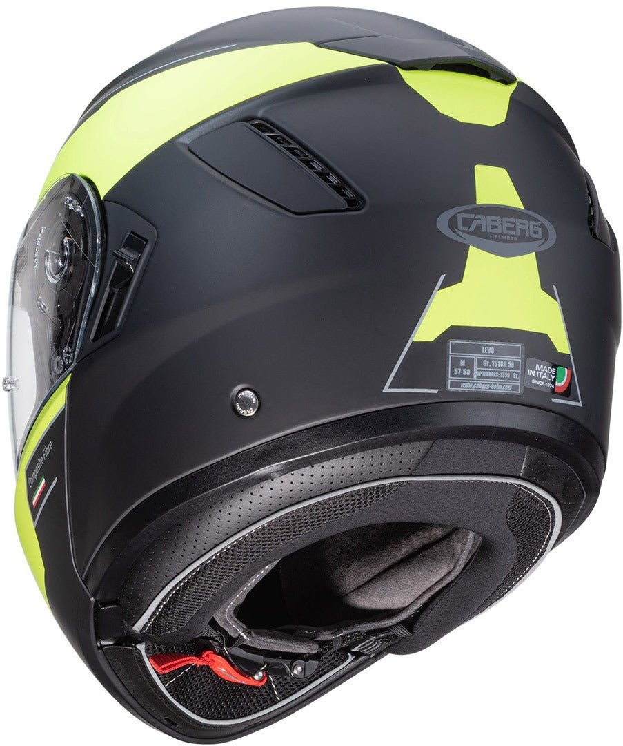 Caberg Levo Prospect ヘルメット ブラックマット/イエロー S(55/56) 図4