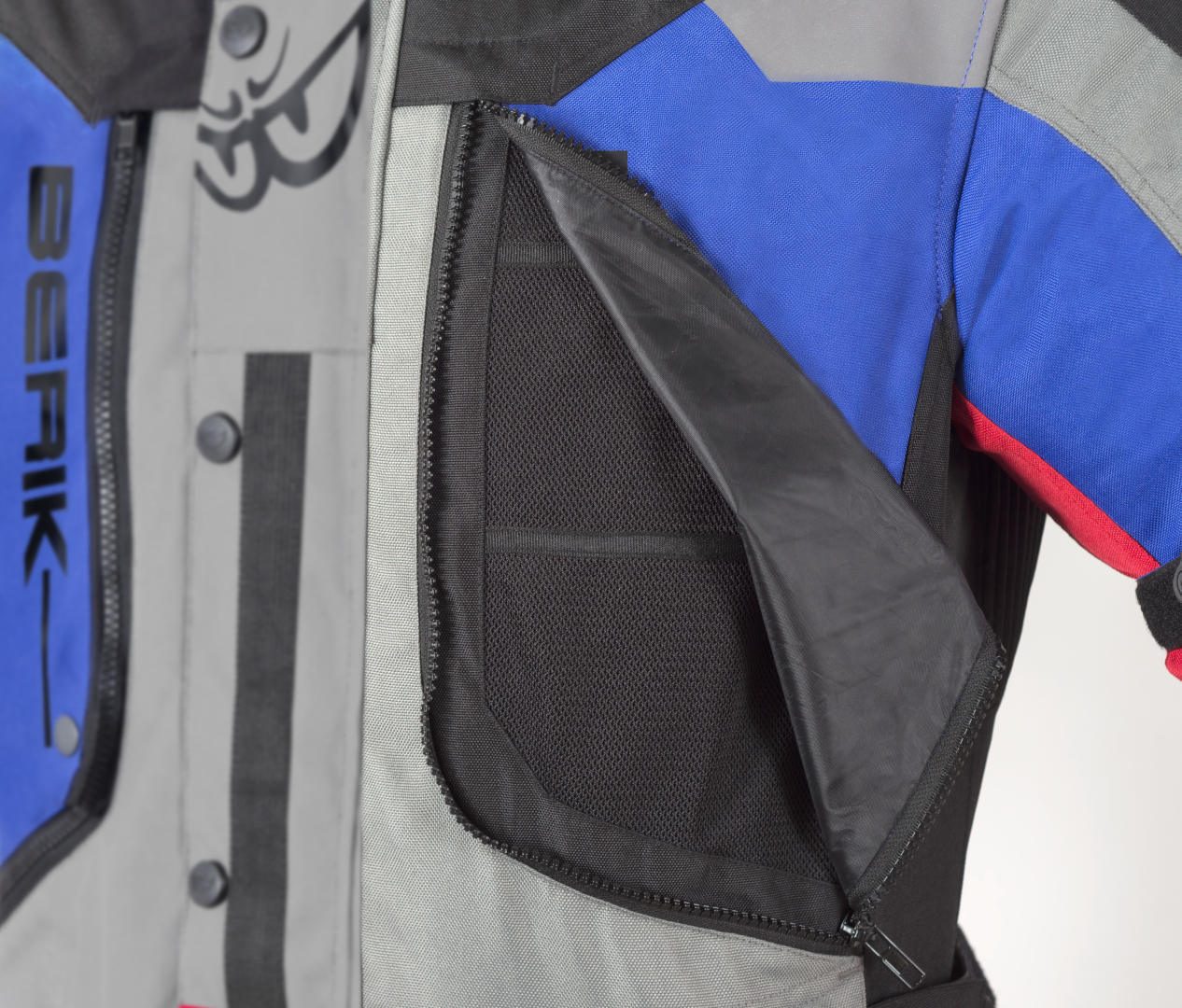 Berik Dakota waterproof 3in1 Motorcycle Textile Jacket black/grey/blue 54 Figure 6