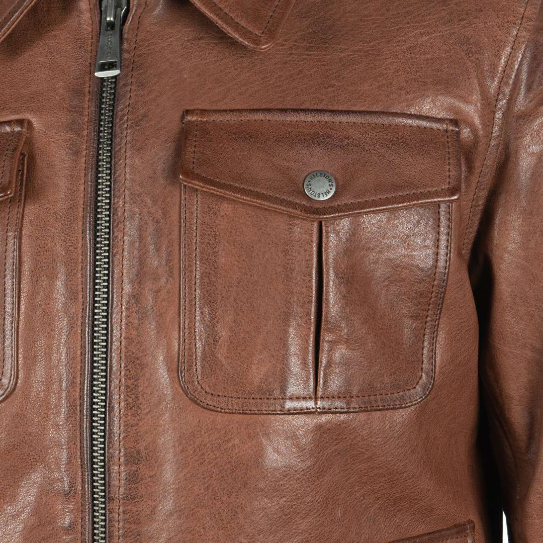 Helstons Joey Motorcycle Leather Jacket L Figure 6