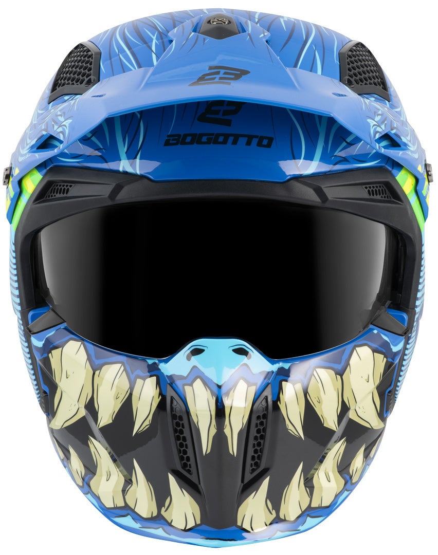 Bogotto Radic Bestia 22.06 Casco blu/nero/giallo S Figura 18