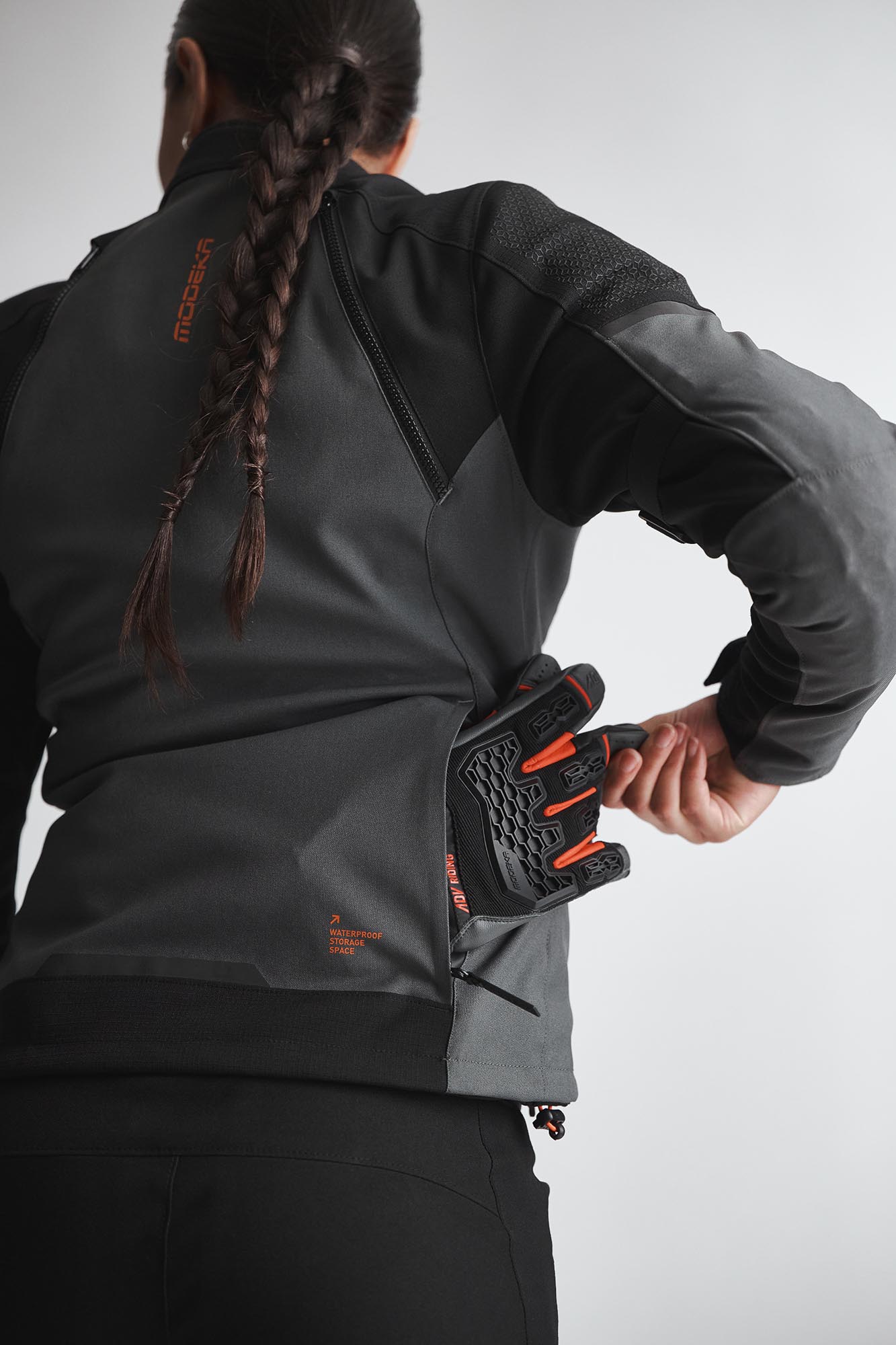 Modeka Muva Damen Motorrad Textiljacke schwarz 42 Abbildung 7
