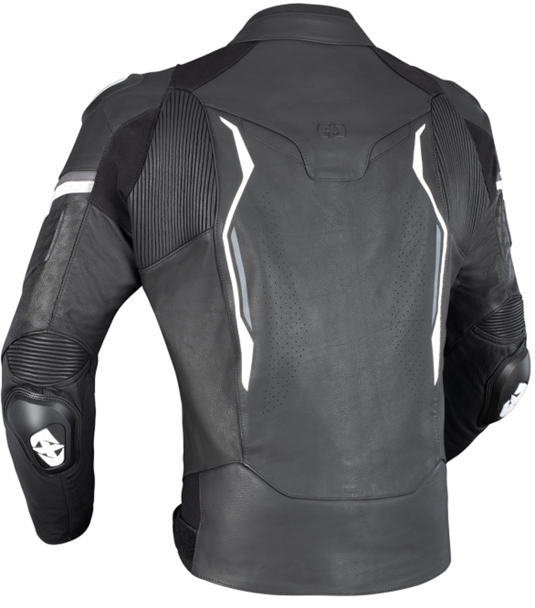 Oxford Nexus 1.0 Jaqueta de couro de motocicleta preto/branco 50 Figura 2