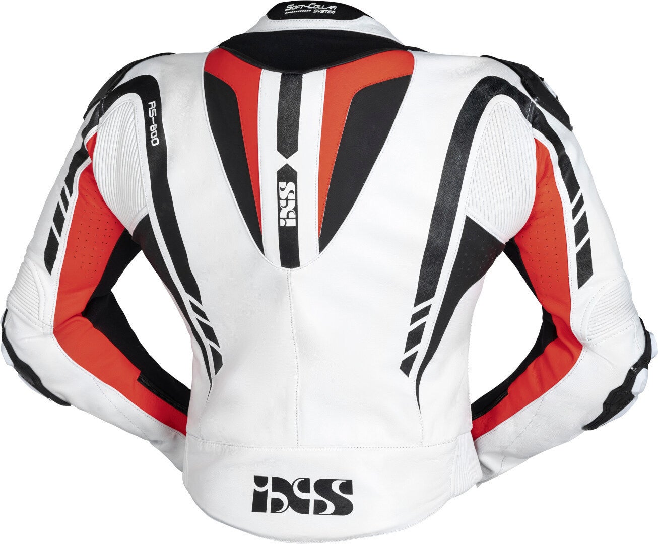 IXS Sport RS-800 1.0 Two Piece Motorcycle Leather Suit white/black/red 54 Figure 5