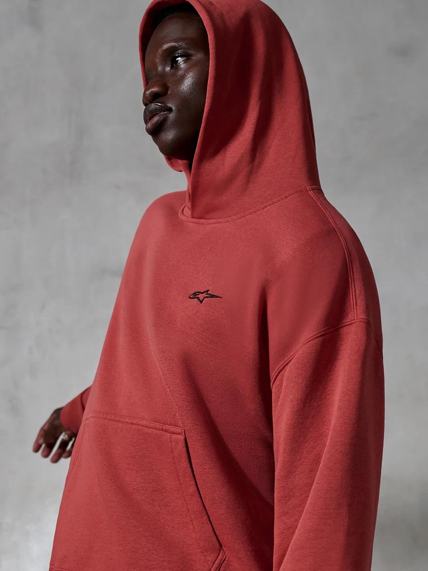 Alpinestars Essentials Ageless Hoodie dunkelrot L Abbildung 5