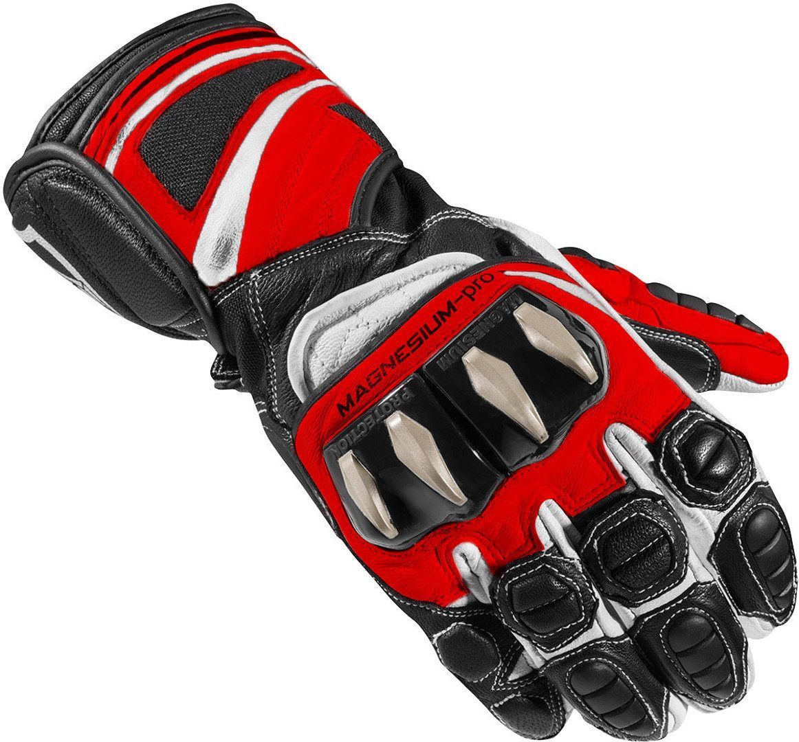 Arlen Ness Yakun Evo Motorcykelhandsker sort/hvid/rød M Figur 1