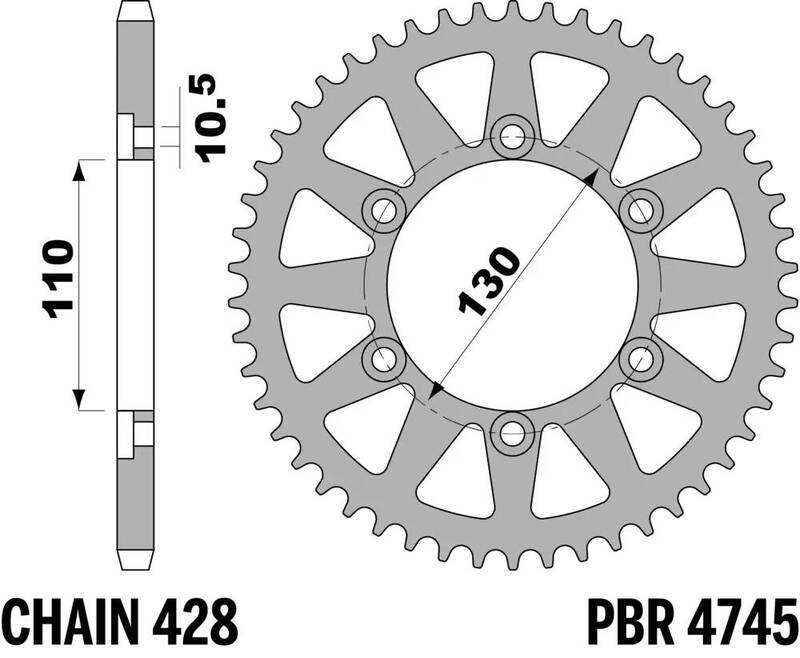 PBR Bakdrev stål standard - 428 Figur 2