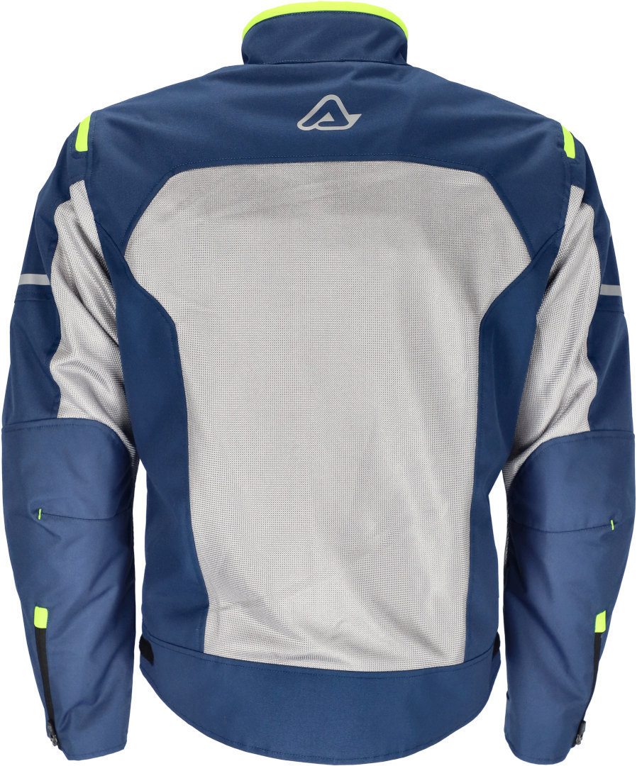 Acerbis Ramsey Vented Motorcycle Textile Jacket blue/yellow L Figure 2