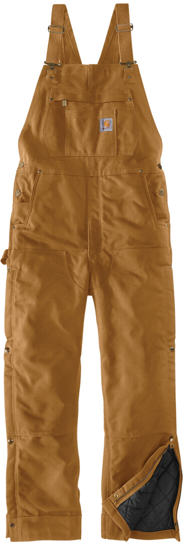 Carhartt Firm Duck Insulated BIB Per ansamblu Maro S Figura 1