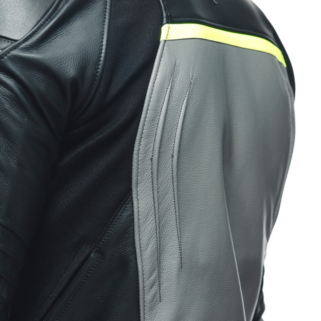 Dainese Racing 4 Motorcycle Leather Jacket grey/black 62 Figure 3