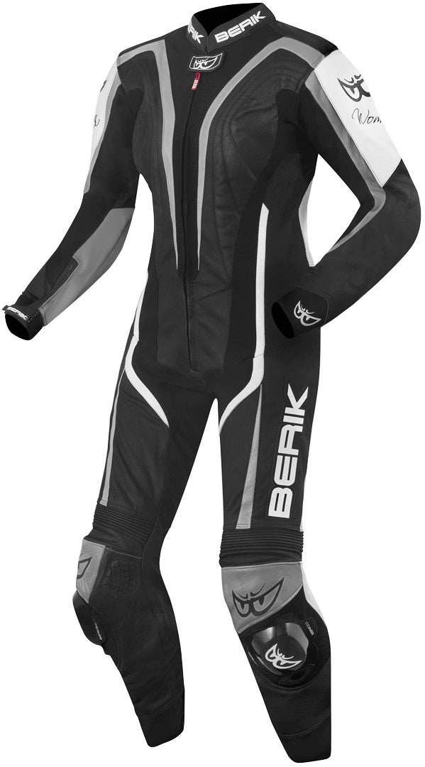 Berik Zora Abito donna in pelle moto monopezza Bianco/nero 50 Figura 1