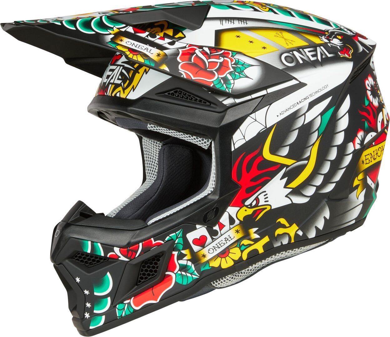 Oneal 3SRS Inked Casco da motocross Multicolore M Figura 2