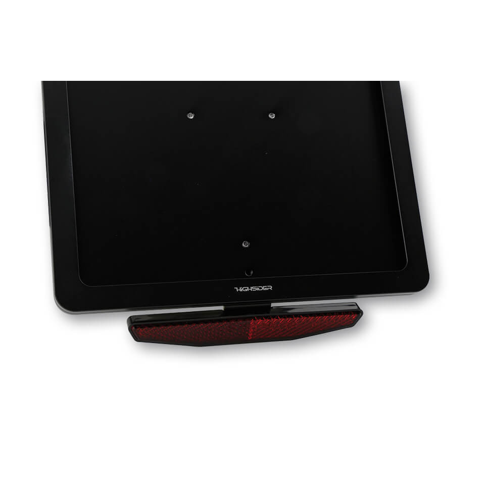 HIGHSIDER CNC Kennzeichen Halteplatte, schwarz eloxiert Figura 4