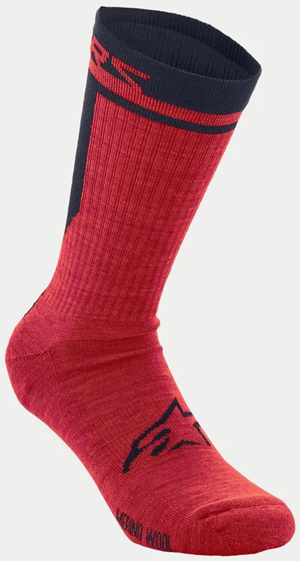 Alpinestars Merino 24 자전거 양말 검정/빨강 S 그림 1