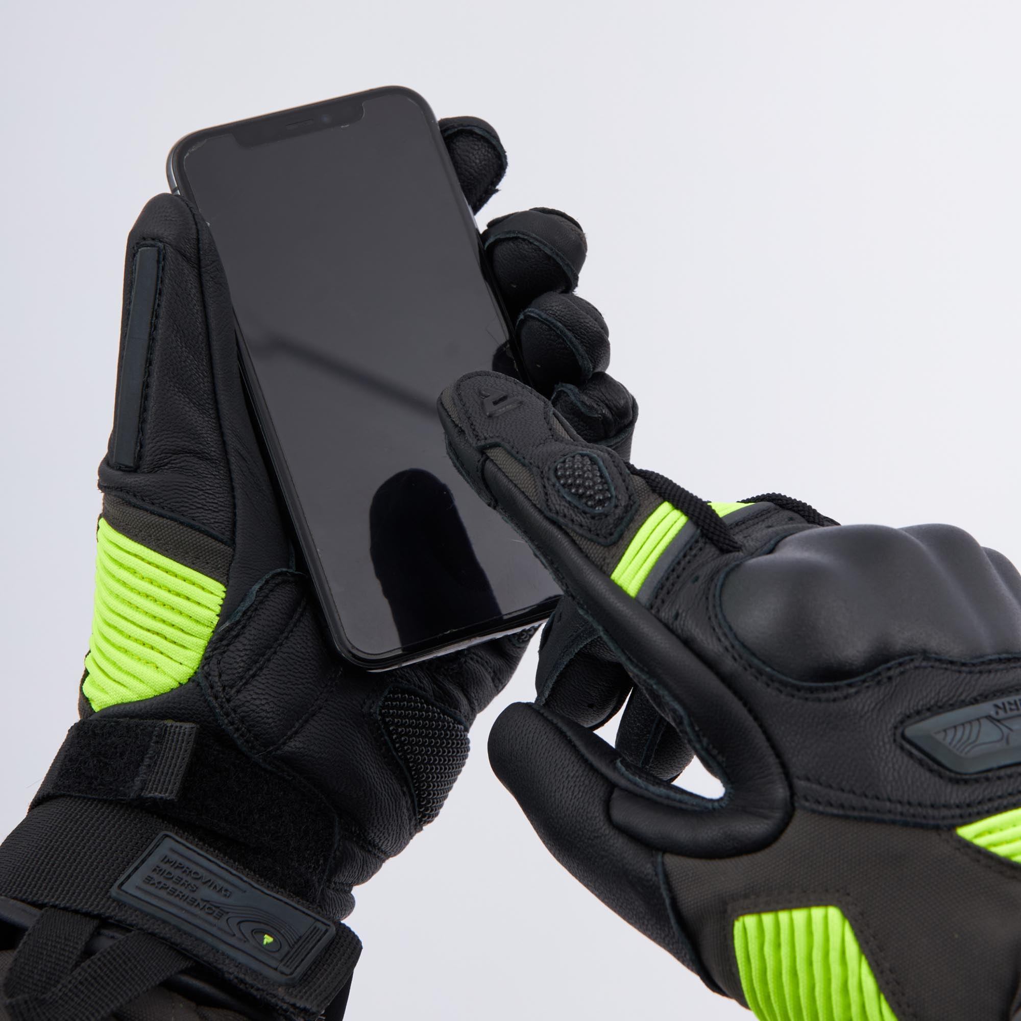 Rebelhorn Range Motorcycle Gloves black/anthracite/yellow S Figure 9