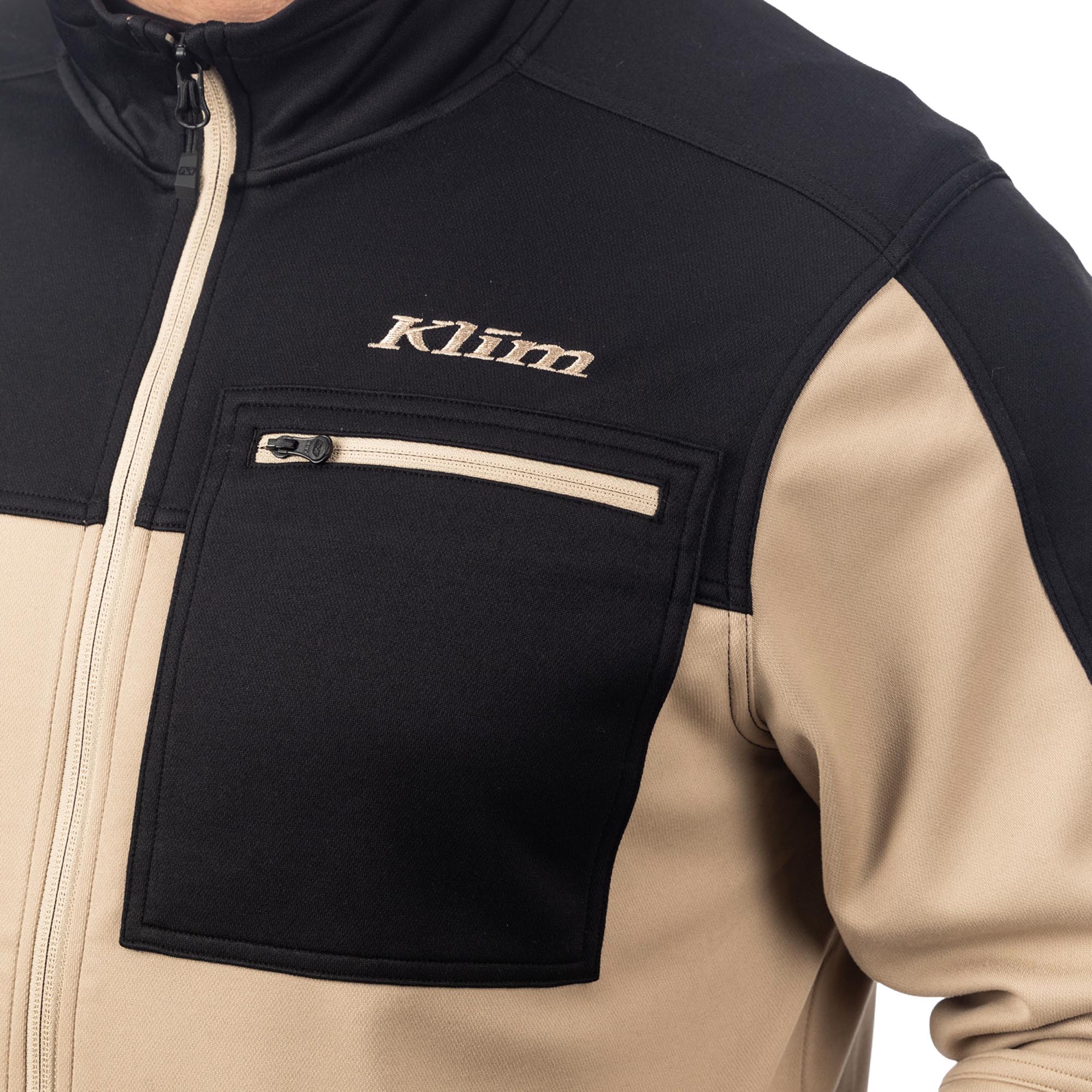 Klim Glacier Fleecová bunda béžová/černá XL Obrázek 5