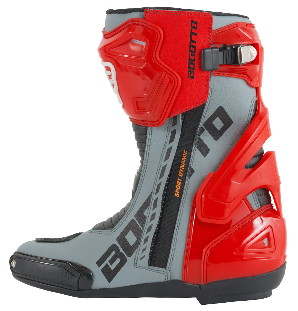Bogotto Donington Motorcycle Boots grey/black/red 41 Figure 2