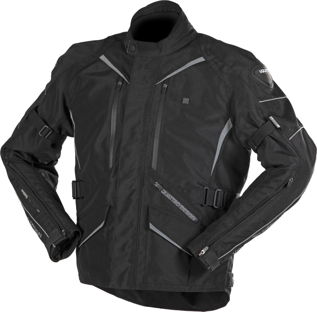 VQuattro Hurry Revestimento têxtil da motocicleta preto S Figura 1
