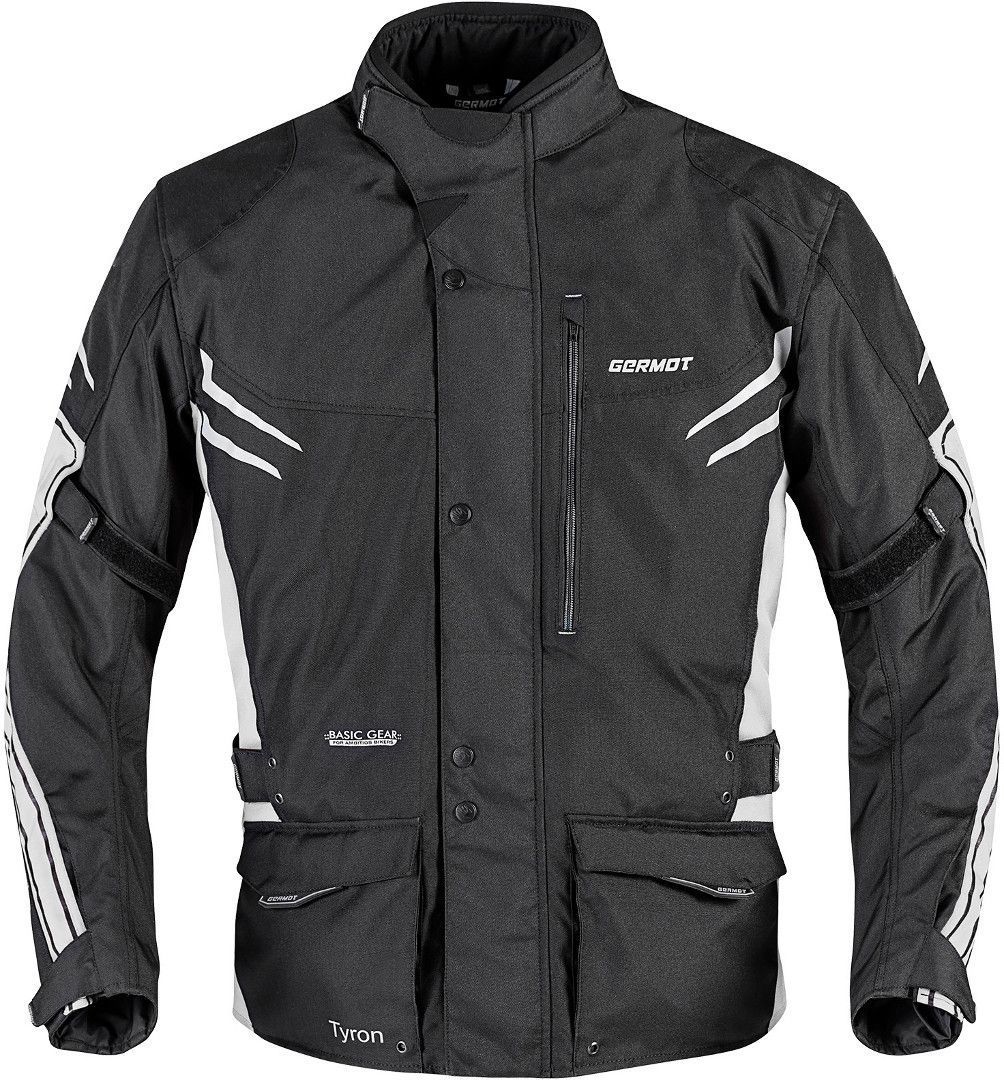 Germot Tyron Motorcycle Textile Jacket black/light grey S Figure 1