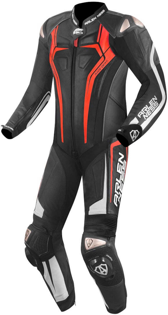 Arlen Ness Sugello 2 Abito monopezza in pelle moto nero/rosso 56 Figura 1