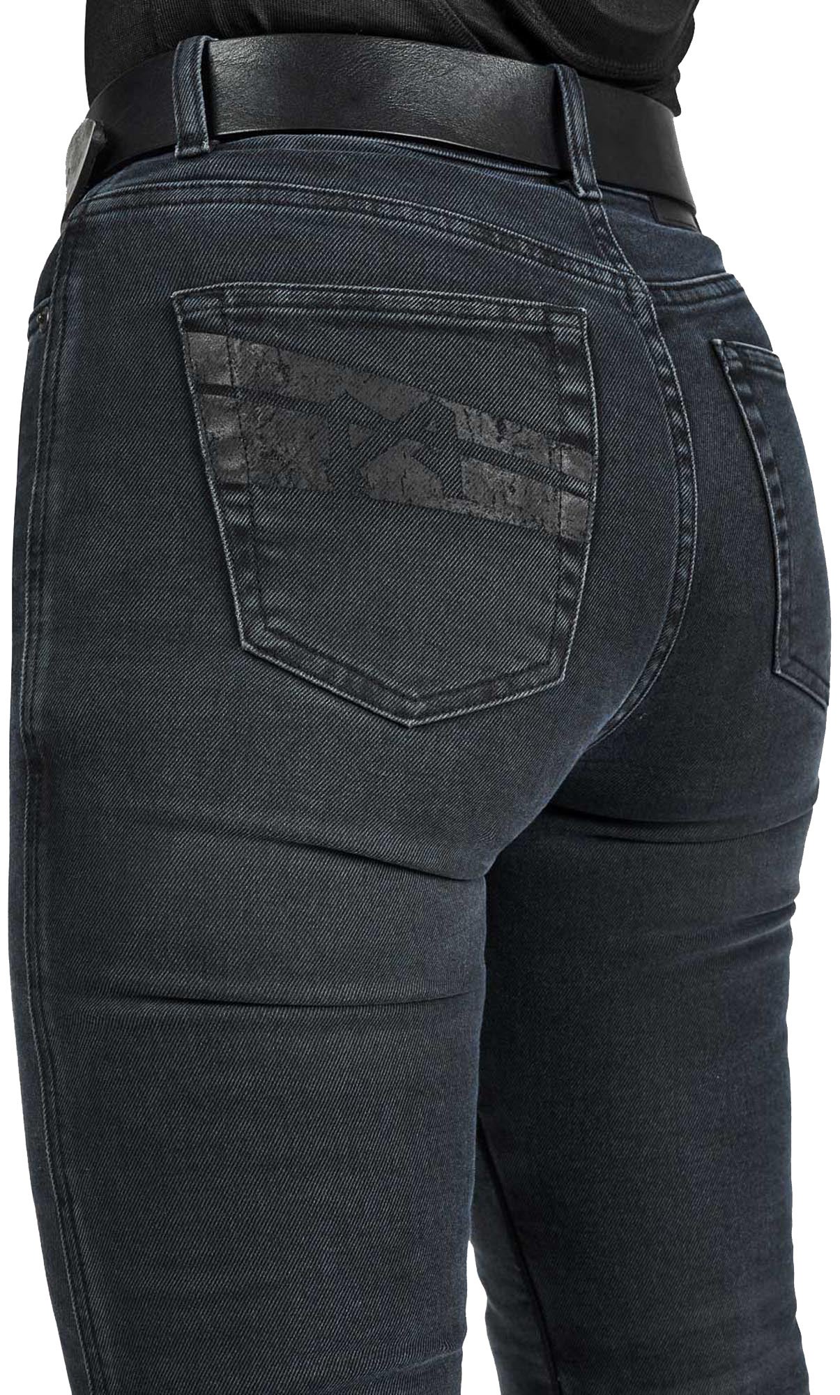 Pando Moto Kaya Slim Graphite Dames Motorjeans 30/30 Figuur 10