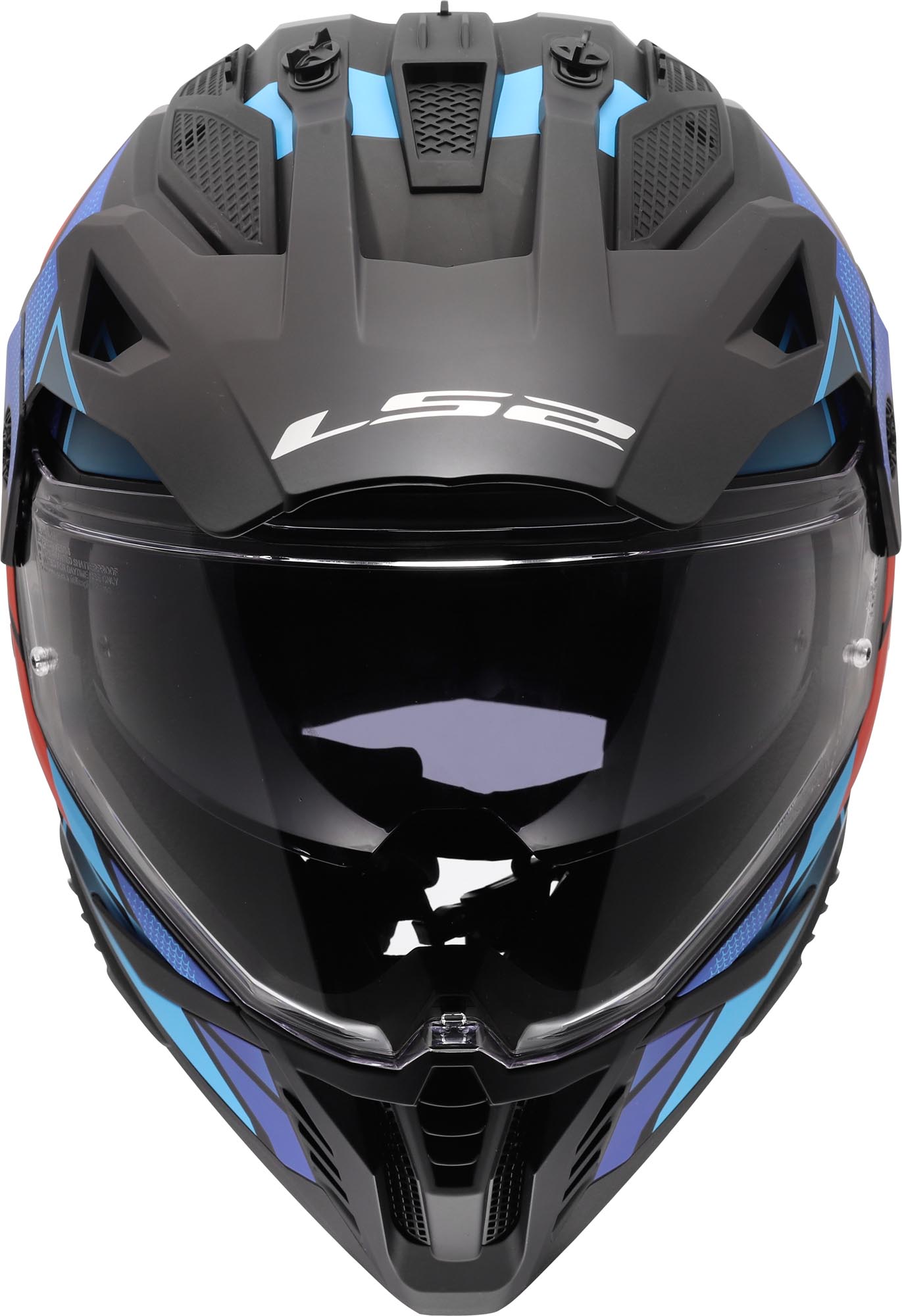 LS2 MX702 Pioneer II Block Endurohelm zwart/rood/blauw M (57/58) Figuur 3