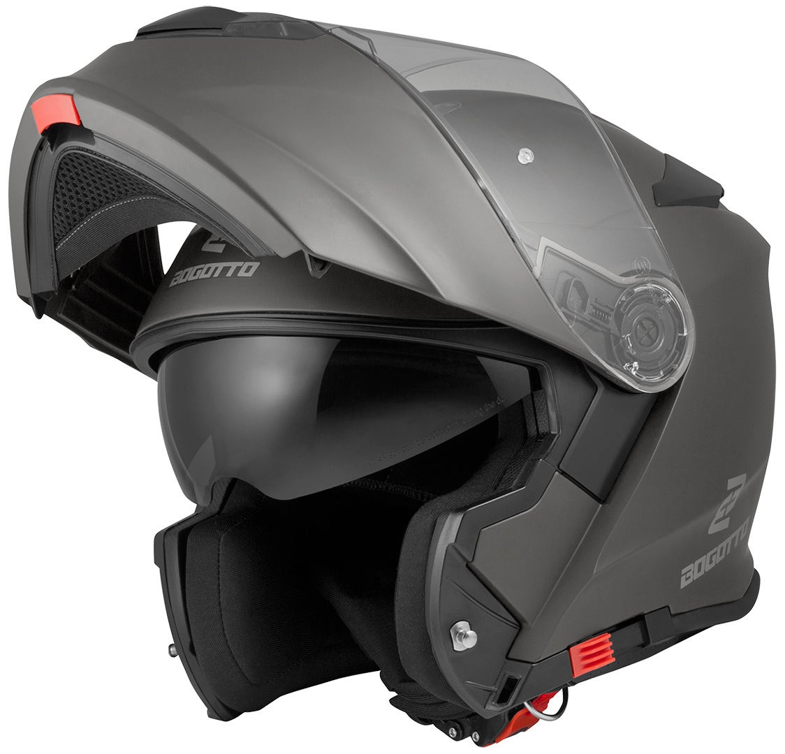 Bogotto V271 Motorrad Klapphelm anthrazit matt S Abbildung 1