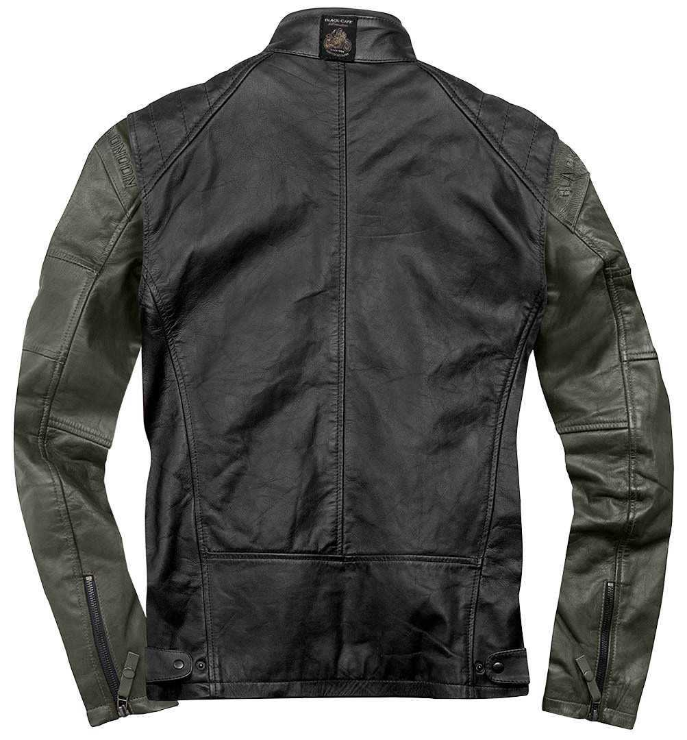 Black-Cafe London Firenze Leather Jacket black/olive 54 Figure 3