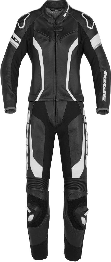 Spidi Laser Touring Two Piece Ladies Motorcycle Leather Suit black/white 50 Figure 1