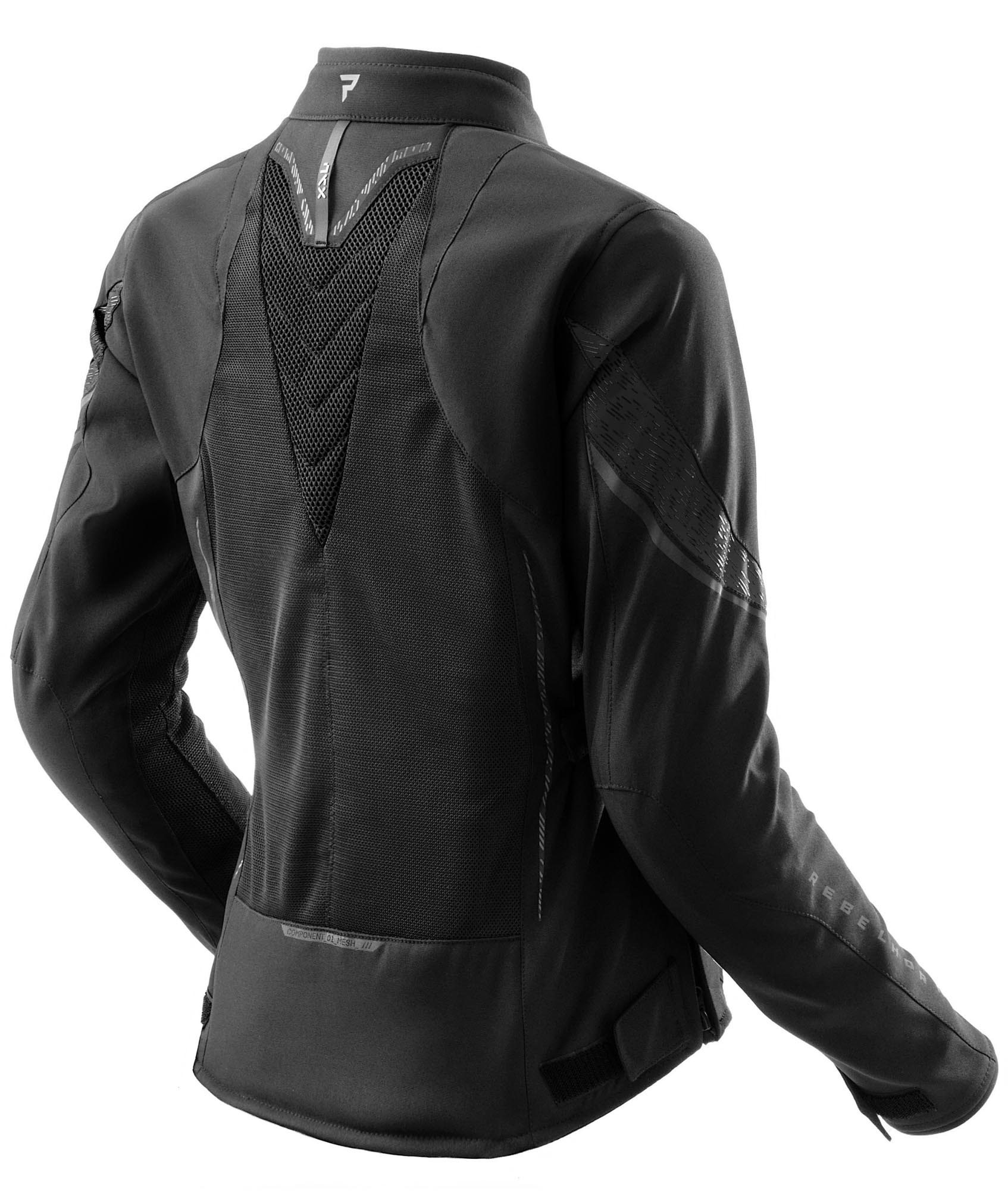 Rebelhorn Jax waterproof Ladies Motorcycle Textile Jacket black M Figure 2