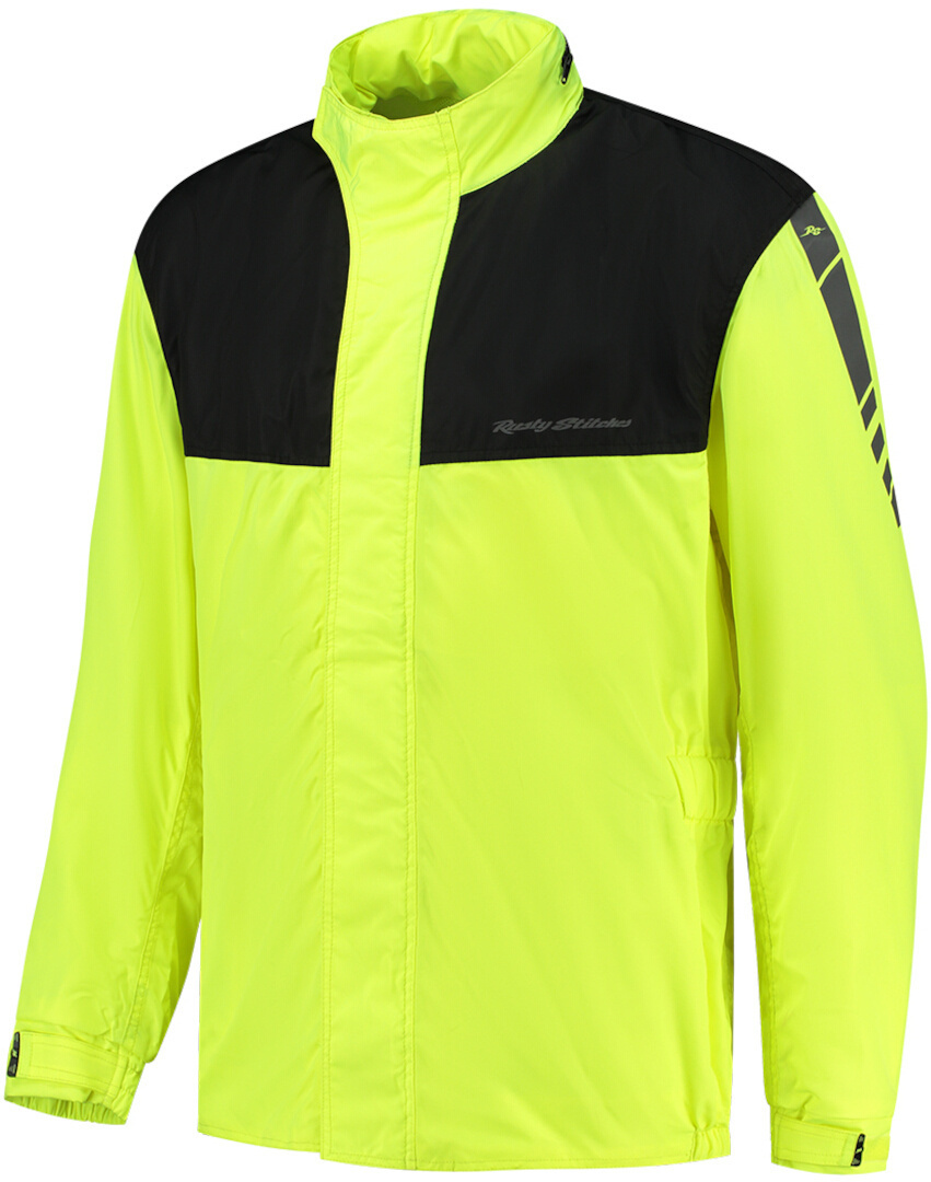 Rusty Stitches Sander Veste de pluie moto jaune/noir 4XL Figure 1