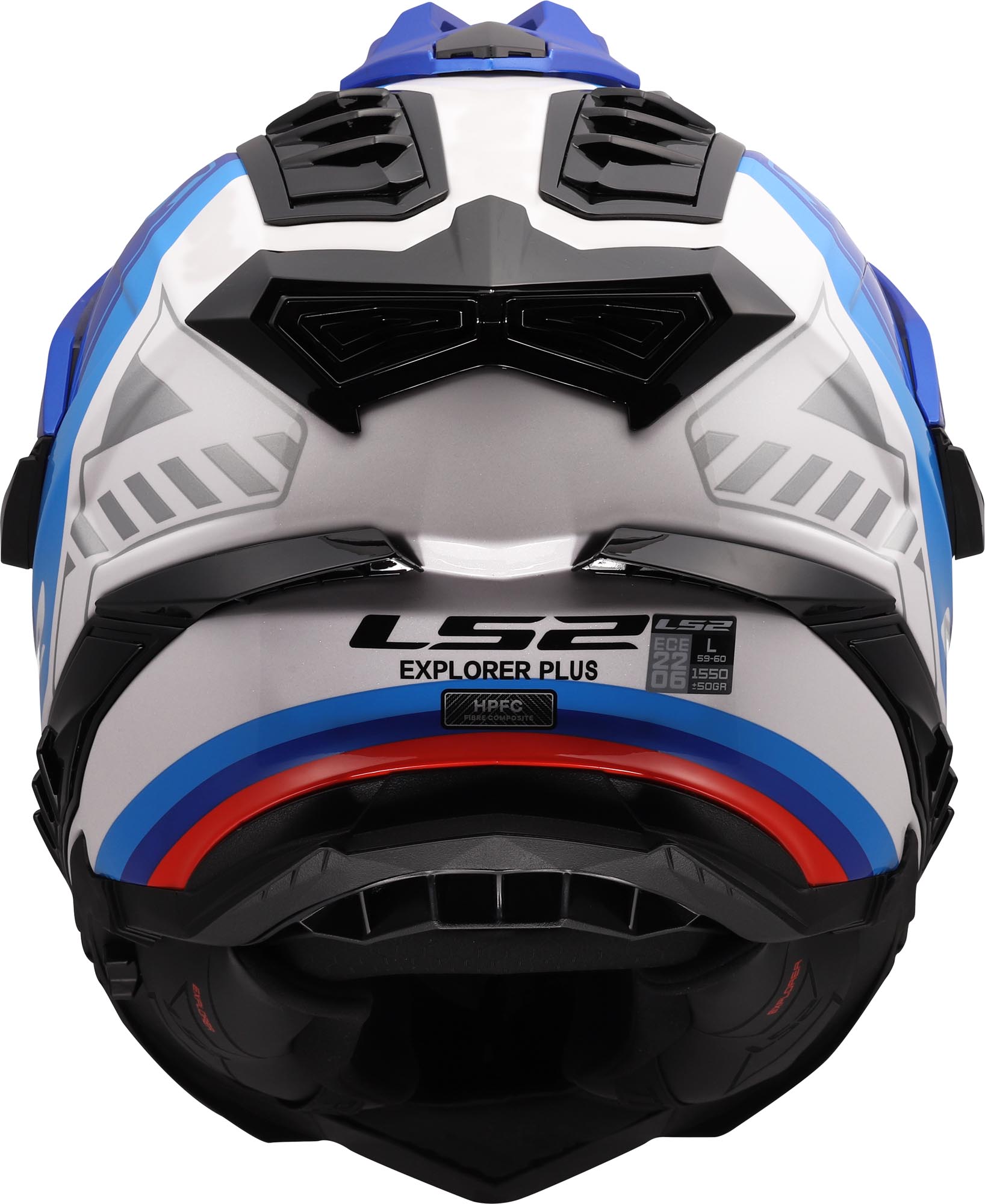 LS2 MX701 Explorer Hexa 耐力鋼盔 白/藍/紅 XL（61/62） 圖6