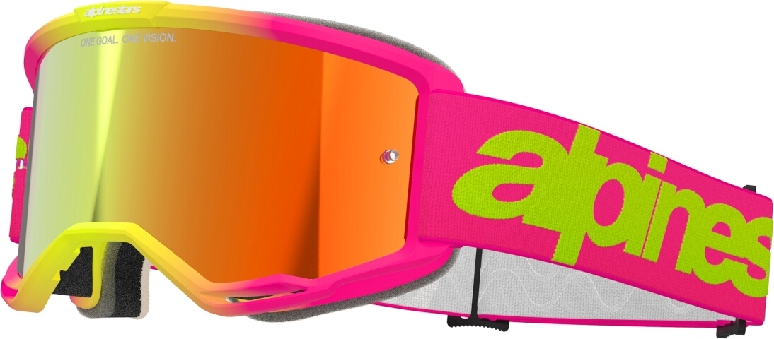 Alpinestars Vision 5 Wordmark Mirror Motocross Glasögon rosa Figur 1