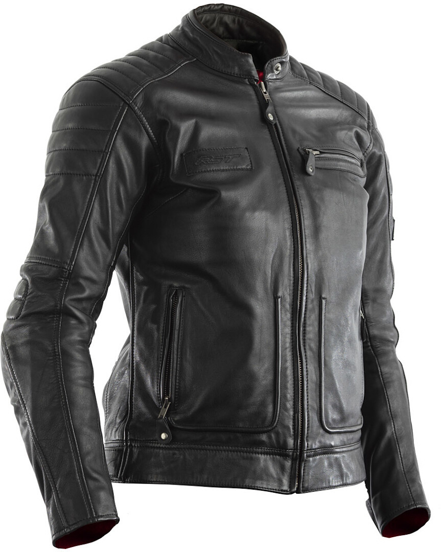 RST Roadster II Jachetă de piele pentru motociclete pentru doamne negru S Figura 1