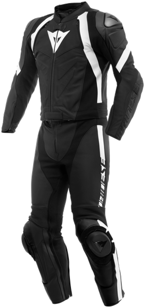 Dainese Avro 4 2-Piece Motorcycle Leather Suit black/white 30 Figure 1