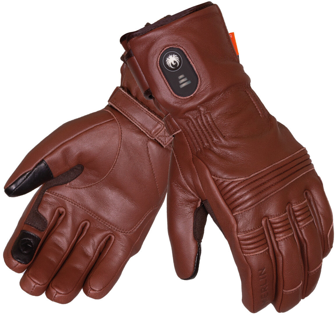 Merlin Minworth Heatable Motorcycle Gloves brown M Figure 1