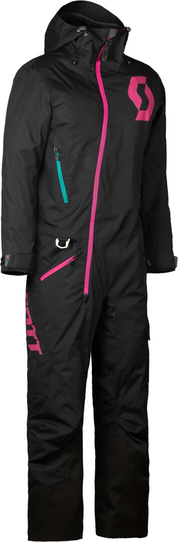 Scott Back-X Dryo 2023 Costum de snowmobil One Piece pentru doamne negru M Figura 3