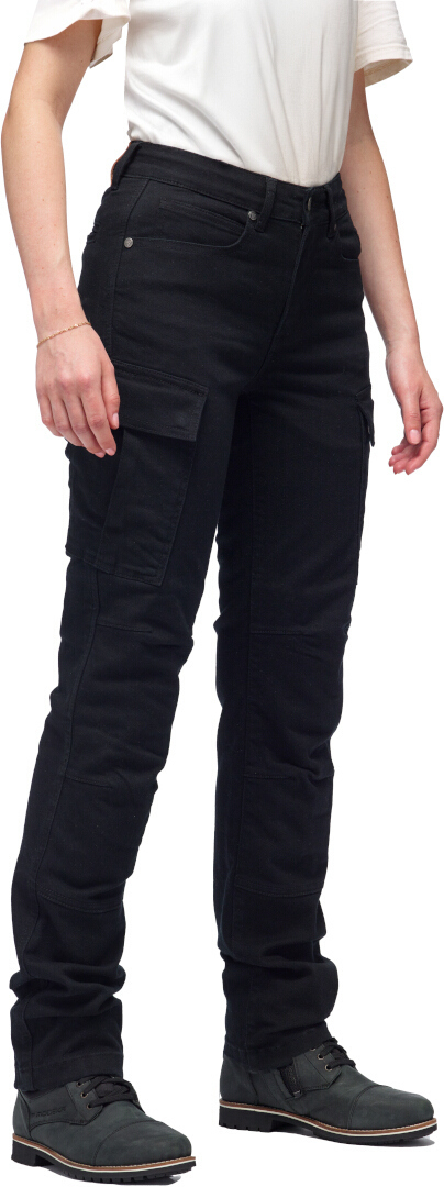 Modeka Brandon Cargo Motorsykkel jeans for damer Svart 20 Figur 3