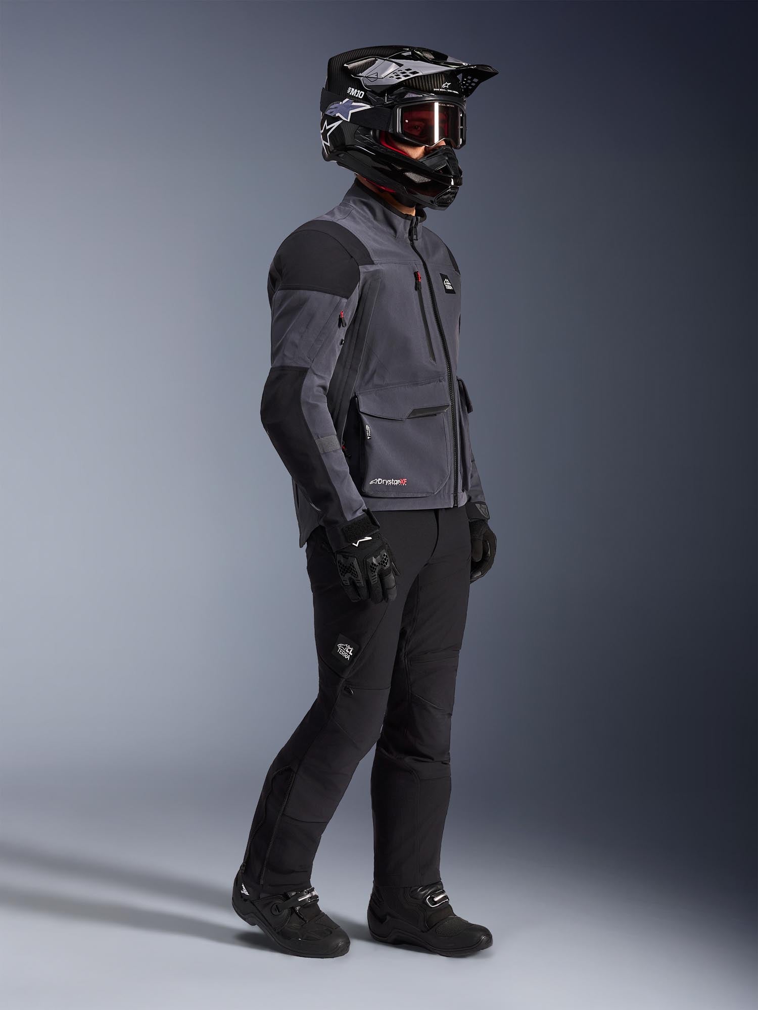 Alpinestars Maxdura Drystar XF waterproof Motorcycle Textile Jacket dark grey/black XL Figure 10
